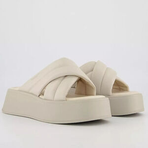 Vagabond Cream Platform Sandals